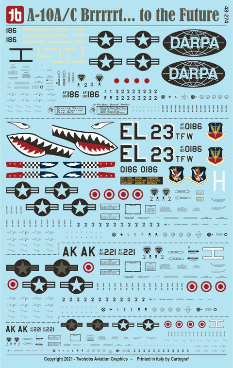 トゥーボブス 48-274 1/48 A-10A/C Brrrrrt.. トゥザフューチャー