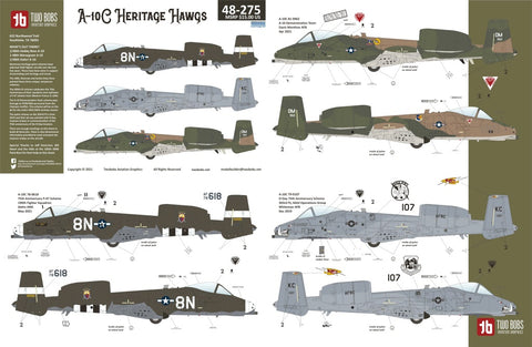 トゥーボブス 48-275 1/48 A-10C ヘリテージ・ホーズ