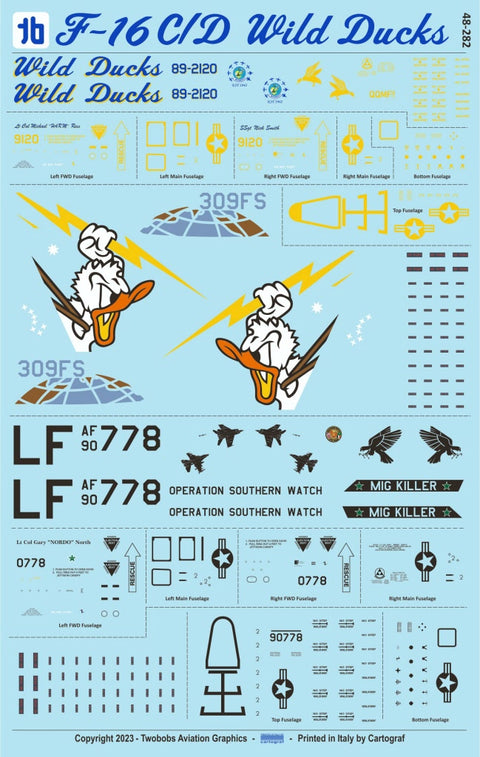 トゥーボブス 48-282 1/48 F-16C/D ワイルドダックス