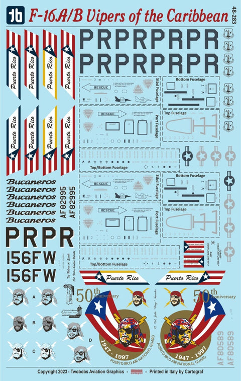 トゥーボブス 48-283 1/48  F-16A/B バイパーズ・オブ・カリビアン