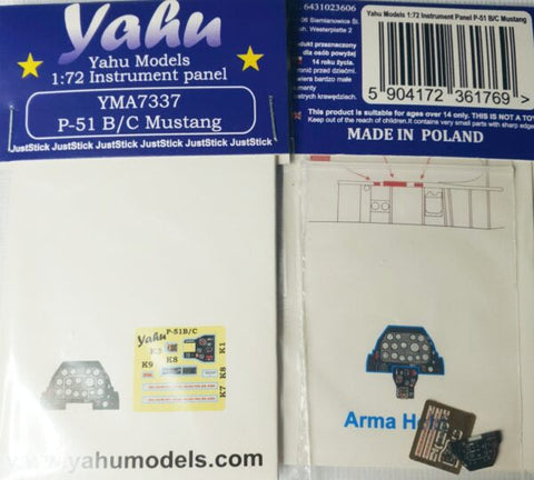 ヤフーモデル YMA7337 1/72 P-51 B/C マスタング(アロマホビー用)