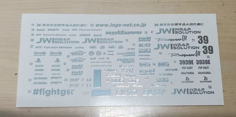 ZoomOn CS124 1/24 トヨタ 86 (ZN6) レーシングガール 2023 ユニバーサルデカール