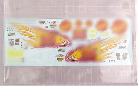 ZoomOn CS125 1/24 レッドカー カートゥーン キャラクタージェネラル デカール