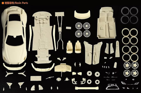 ZoomOn CS128L 1/24 LBWK レクサス LC500 ワイドボディver. LHD version(ブラックカーボックスアート)