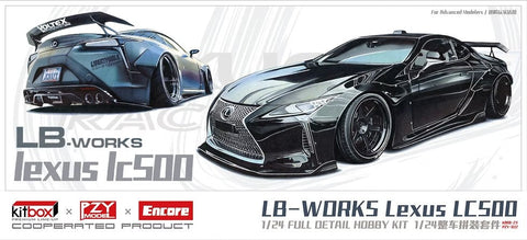 ZoomOn CS128L 1/24 LBWK レクサス LC500 ワイドボディver. LHD version(ブラックカーボックスアート)
