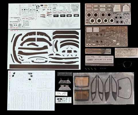 ZoomOn CS128L 1/24 LBWK レクサス LC500 ワイドボディver. LHD version(ブラックカーボックスアート)