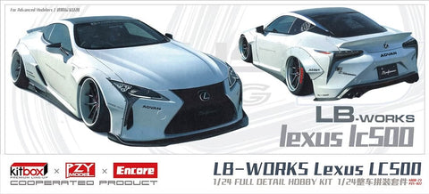 ZoomOn CS128R 1/24 LBWK レクサス LC500 ワイドボディver. RHD version(ホワイトカーボックスアート)