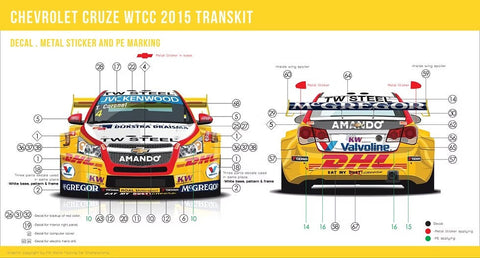 ZoomOn Z012 1/24 シボレー・クルーズ WTCC 2015 (#4 T.Coronel)