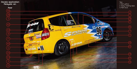 ZoomOn Z027 1/24 ホンダ フィット GD3 スプーン パーツセット