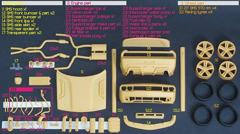 ZoomOn Z051 1/25 ダッジ・チャレンジャー- サリーン 570X
