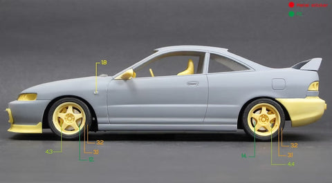 ZoomOn Z054 1/24 ホンダ インテグラ DC2 スプーン パーツセット