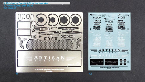 ZoomOn Z055 1/24 アーティシャンスピリッツ BRZ / 86 ワイドボディキット(タミヤ用)