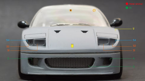 ZoomOn Z094 1/24 オートザム AZ-1 F40改 パーツセット