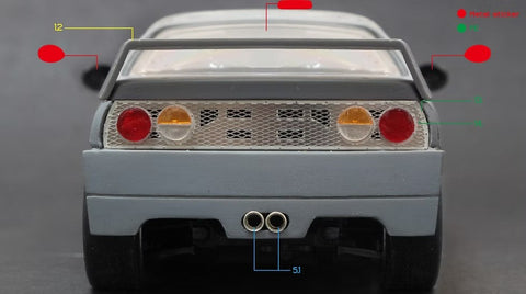 ZoomOn Z094 1/24 オートザム AZ-1 F40改 パーツセット