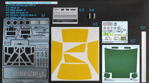 ZoomOn Z100 1/24 トヨタ AE86 ドリフトキングバージョン パーツセット