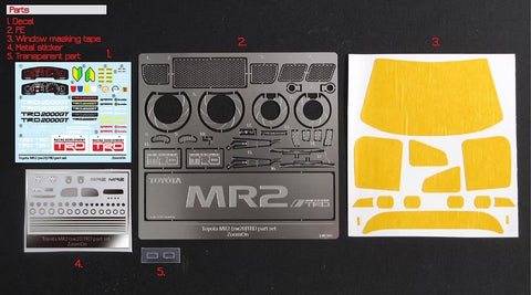 ZoomOn Z115 1/24 トヨタ MR2 (sw20) TRD2000GT パーツセット