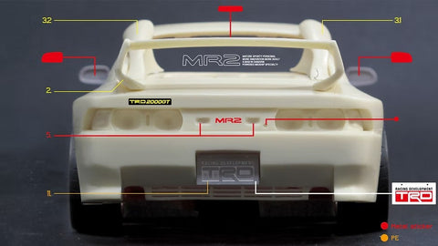 ZoomOn Z115 1/24 トヨタ MR2 (sw20) TRD2000GT パーツセット