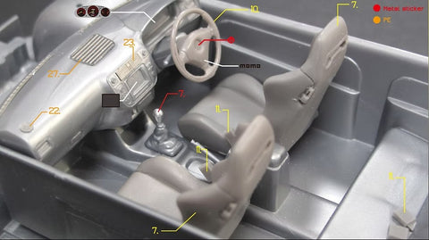 ZoomOn Z116 1/24 ホンダ シビック タイプR EK9 最終型 パーツセット