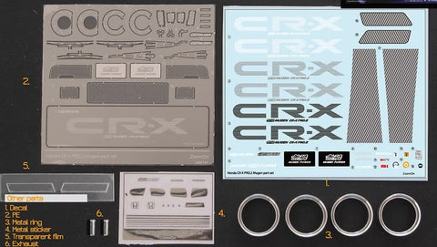 ZoomOn Z157 1/24 CRX 無限 パーツセット （フジミ用）
