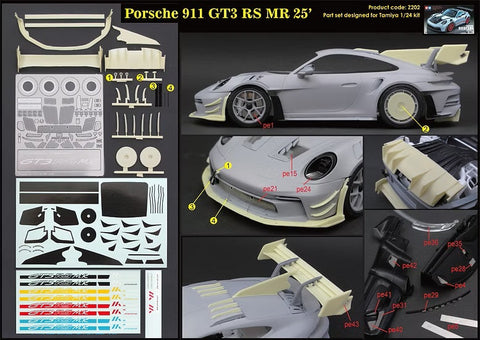 ZoomOn Z202 1/24 ポルシェ 911 GT3 RS MR 25' パーツセット(タミヤ用)