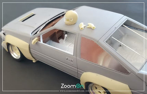 ZoomOn Z206 1/24 ドリフトキング スーパーN2 AE86 パーツセット(アオシマ用)