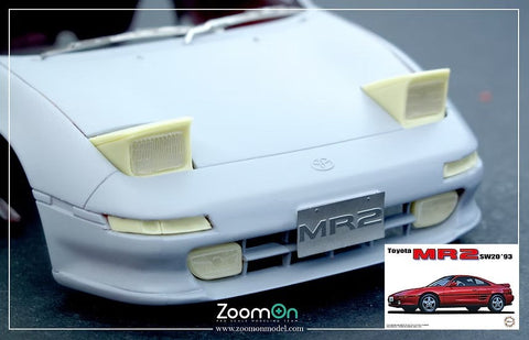 ZoomOn Z211 1/24 トヨタ MR2 SW20 リトラクタブルヘッドライト (フジミ用)