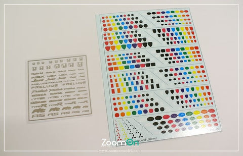 ZoomOn ZD247 1/24 ブランドロゴ 背景色セット