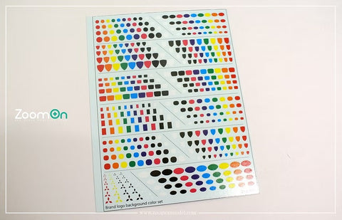 ZoomOn ZD247 1/24 ブランドロゴ 背景色セット