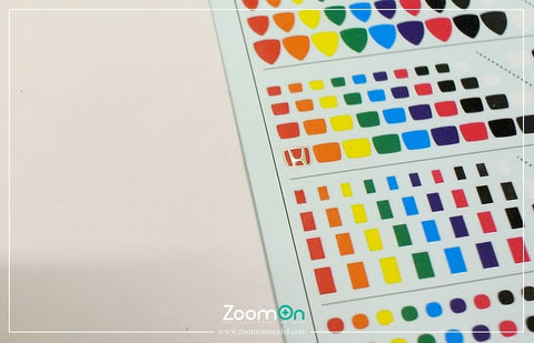 ZoomOn ZD247 1/24 ブランドロゴ 背景色セット