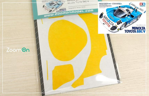 ZoomOn ZD253 1/24 ウィンドウペインティングマスク - ミノルタトヨタ 88C-V