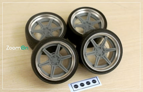 ZoomOn ZR154 1/24 19インチ SSR エグゼキューター RC06R リムセット