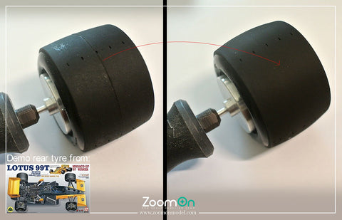 ZoomOn ZT078 1/12 フォーミュラ タイヤサンダー (軸3mm)