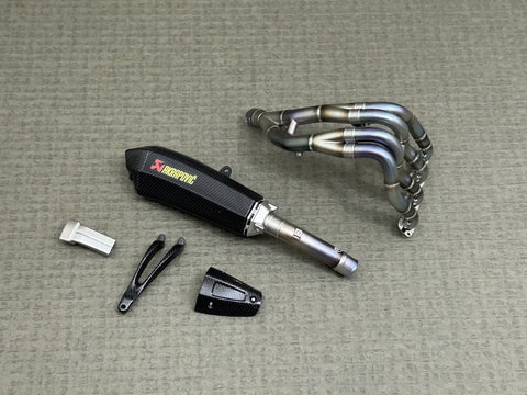 Zワークショップ Z04-005 1/12 エボリューション ライン エキゾーストシステム(カーボン) (タミヤ 1/12 R1M (14133)用)