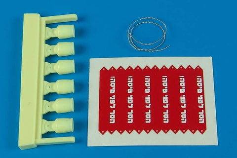 エアロボーナス 320006 1/32 AIM-9 L/M/N サイドワインダー 弾頭カバー と 飛行前点検タグ 