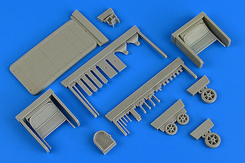 エアロボーナス 320101 1/32 アメリカ軍 2トン キャスター式トレーラー