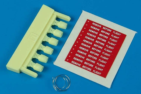 エアロボーナス 480026 1/48 AIM-9 L/M/N サイドワインダー 弾頭カバー 後期タイプ と 飛行前点検タグ