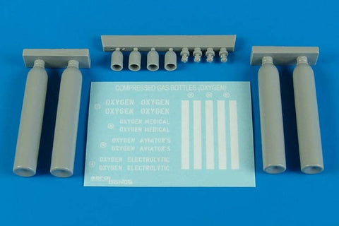 エアロボーナス 480098 1/48 圧縮ガス容器 - 酸素