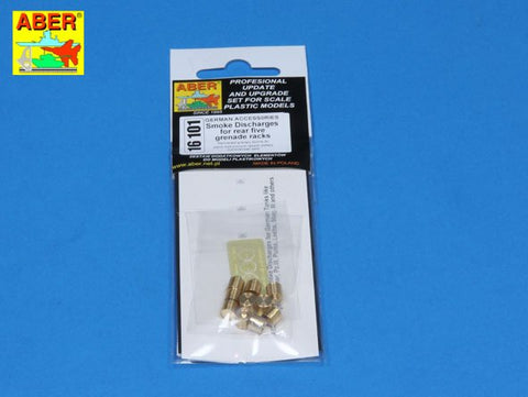 アベール 16101 1/16 ドイツ戦車用 後方グレネードラック用スモークディスチャージャー 5個