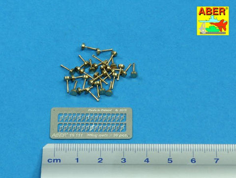 アベール 16111 1/16 蝶ねじ(起倒軸タイプ) 30個