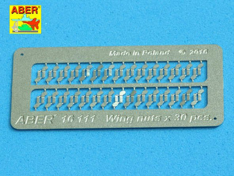 アベール 16111 1/16 蝶ねじ(起倒軸タイプ) 30個