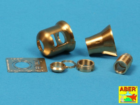 アベール 16L08 1/16 ドイツ タイガーI型初期・タイガーII ポルシェ砲塔用マズルブレーキ