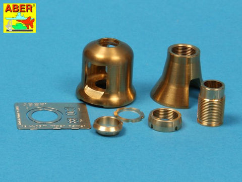 アベール 16L08 1/16 ドイツ タイガーI型初期・タイガーII ポルシェ砲塔用マズルブレーキ