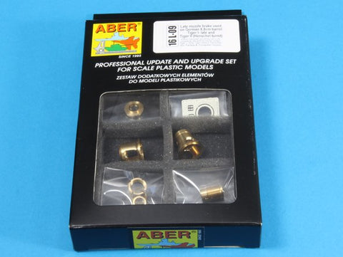 アベール 16L09 1/16 ドイツ キングタイガー ヘンシェル砲塔・タイガーI後期型用マズルブレーキ（タミヤ・トランペッター用）