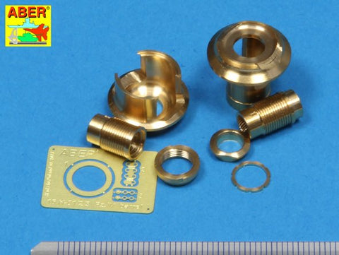 アベール 16L11 1/16 ドイツ IV号戦車H・J型用後期マズルブレーキ(タミヤ・トランぺッター)