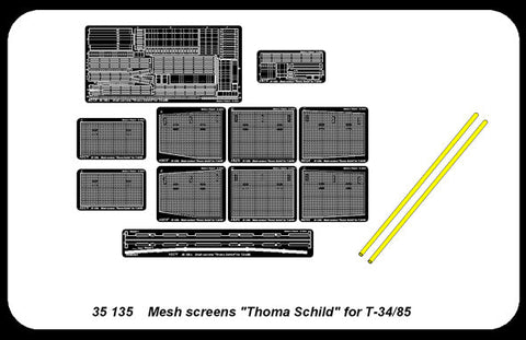 アベール 35135 1/35 ロシア T-34/85メッシュスクリーン 対成形炸薬弾
