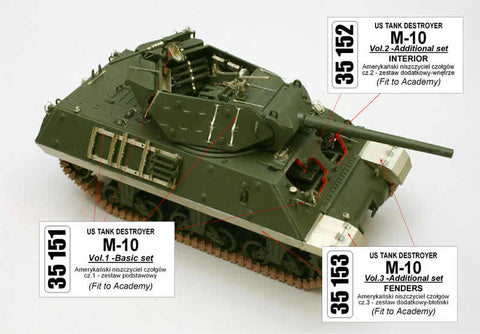 アベール 35151 1/35 アメリカ M10駆逐戦車Vol.1基本パーツ（アカデミー）