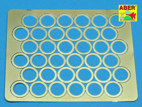 アベール 35A053 1/35 ドイツ IV号戦車転輪リムリングセット
