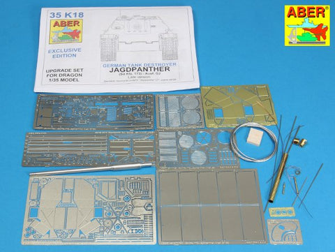 アベール 35K18 1/35 ヤークトパンサー駆逐戦車後期型ボックスフルセット(ドラゴン用)