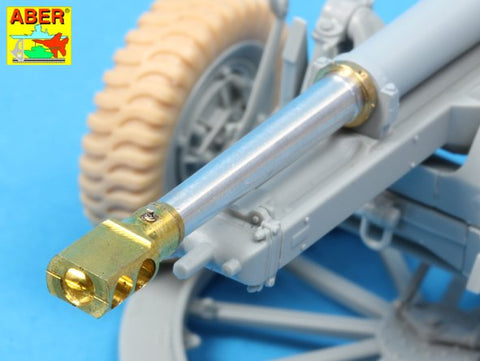 アベール 35L127 1/35 イギリス 25ポンド砲用 マズルブレーキ付砲身(全キット用)