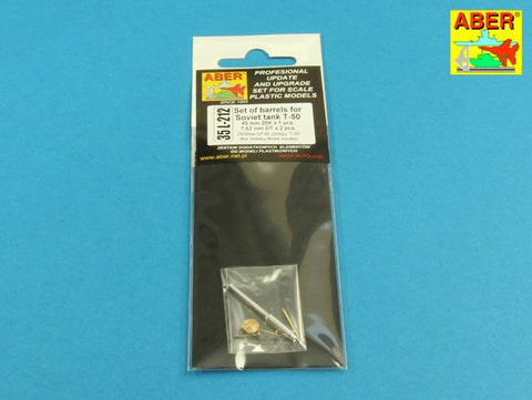 アベール 35L212 1/35 ロシア T-50戦車用 45 mm 20K砲身 x 1 7,62 mm DT機関銃 x 2(ホビーボス用)